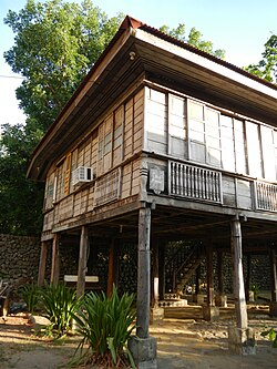 <p>Elevated supports that protect the house from floods, animals, insects, and ground moisture.</p>