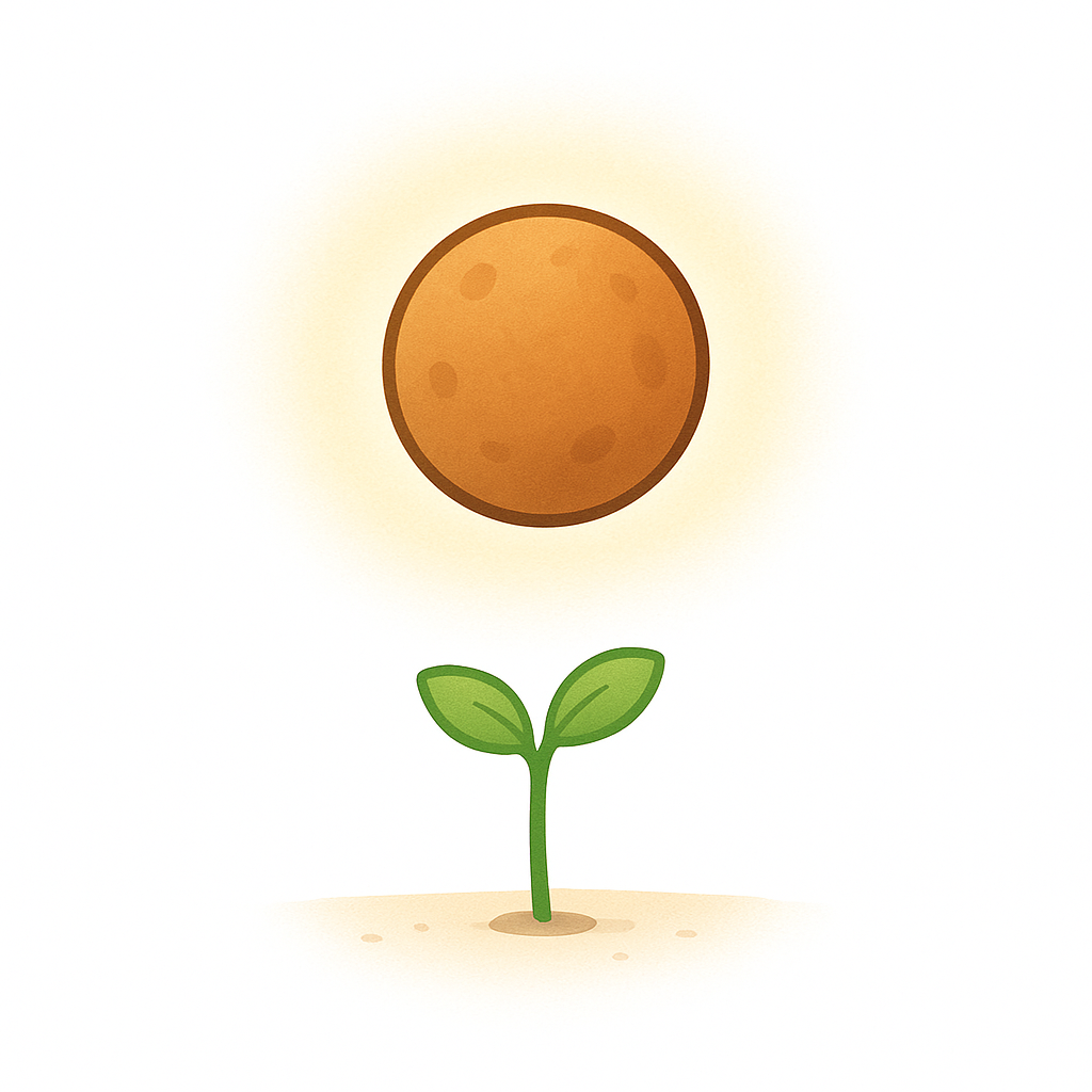 <p>A cell that can grow into a new plant without being fertilized by another cell.</p>