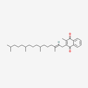 <p>Fat soluble vitamine that is involved in blood clotting </p><p>Sources of vitamina K include green leafy vegetables. However, it is naturally produced by the gut bacteria</p>