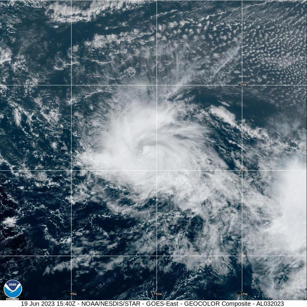 <p>(n) A weather system characterized by low atmospheric pressure, often bringing clouds, rain, and strong winds.</p>