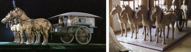 <p><span style="background-color: transparent;">Compare and contrast the following two components from the First Emperor’s tomb in terms of location where they were found, materials, and composition.</span></p>