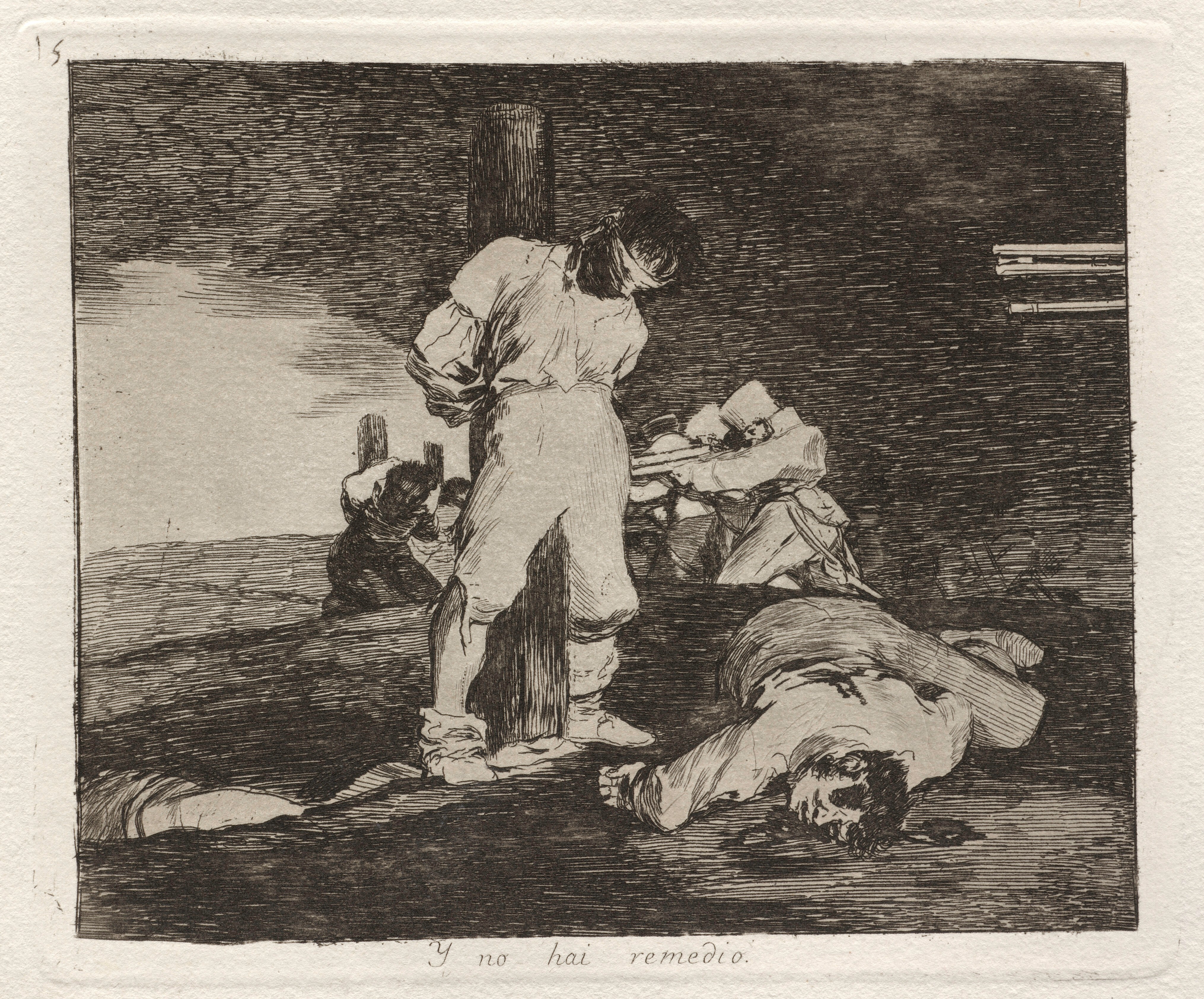 <p><span>Y No Hai Remedio (And There's Nothing to be Done), from Los Desastres de la Guerra (The Disasters of War), plate 15 Artist</span></p>