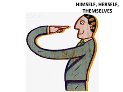 <p>myself, yourself, himself, herself, itself, ourselves, yourselves, themselves</p>
