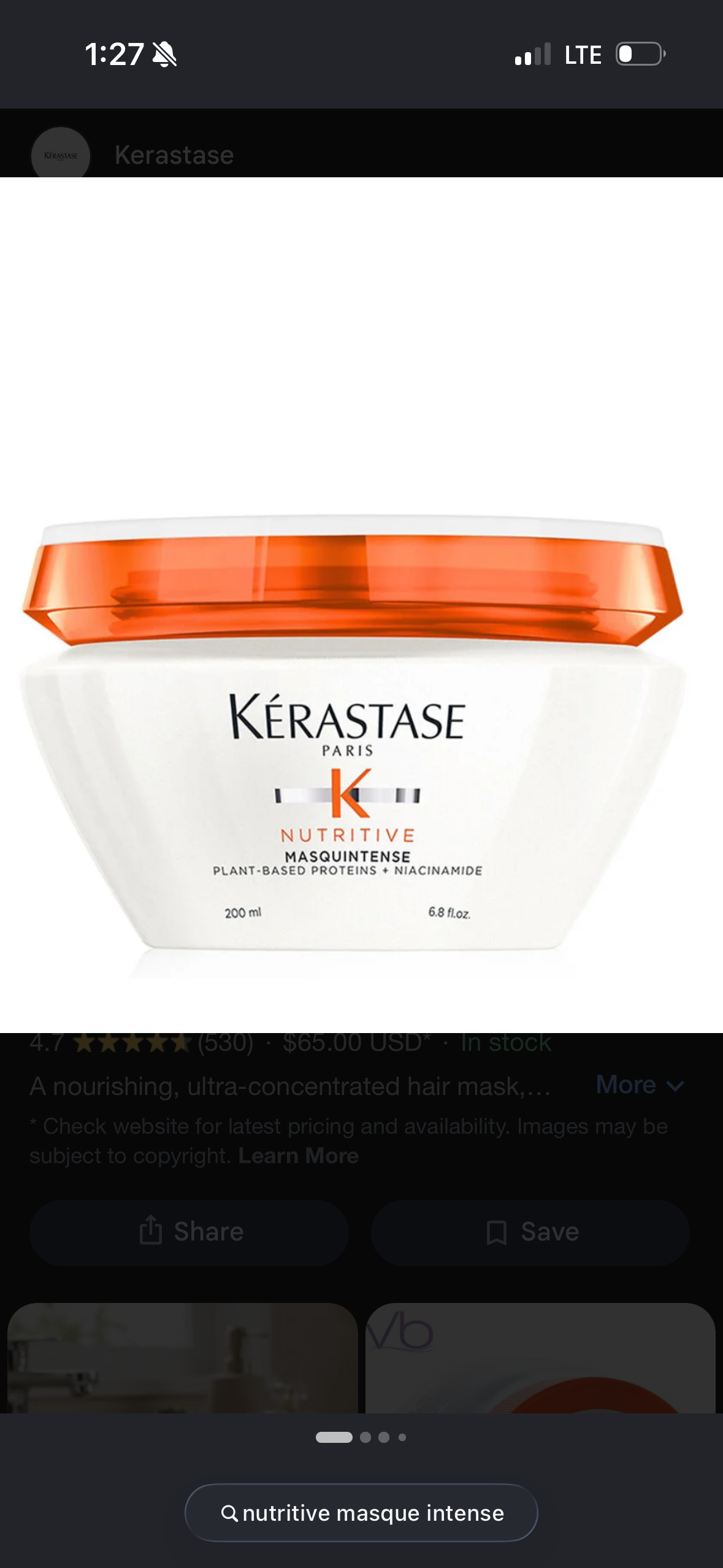 <p>Nutritive masqueintense</p>