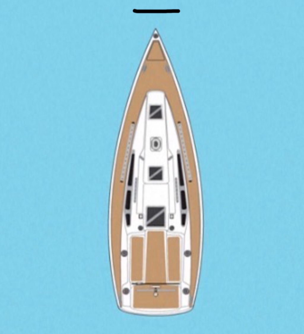 <p>Front of boat</p>
