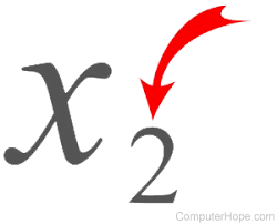 <p>Subscript</p>