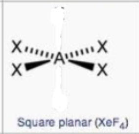 <p>square planar</p>