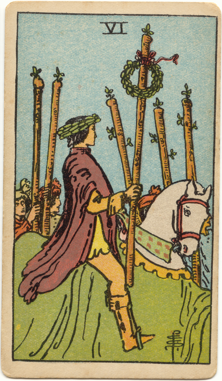 <p>Six of Wands</p>