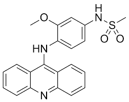 <p>amsacrine (acridine)</p>