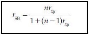 <p>It allows a test developer or user to estimate internal consistency reliability from a correlation of two halves of a test.</p>