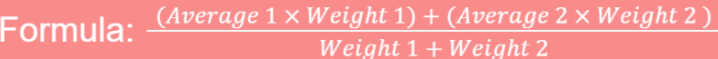 <p>A weighted average is an average where some values count more than others.</p>