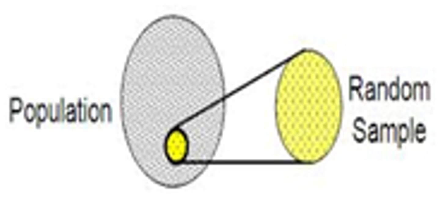 <p>randomly chosen as samples</p>