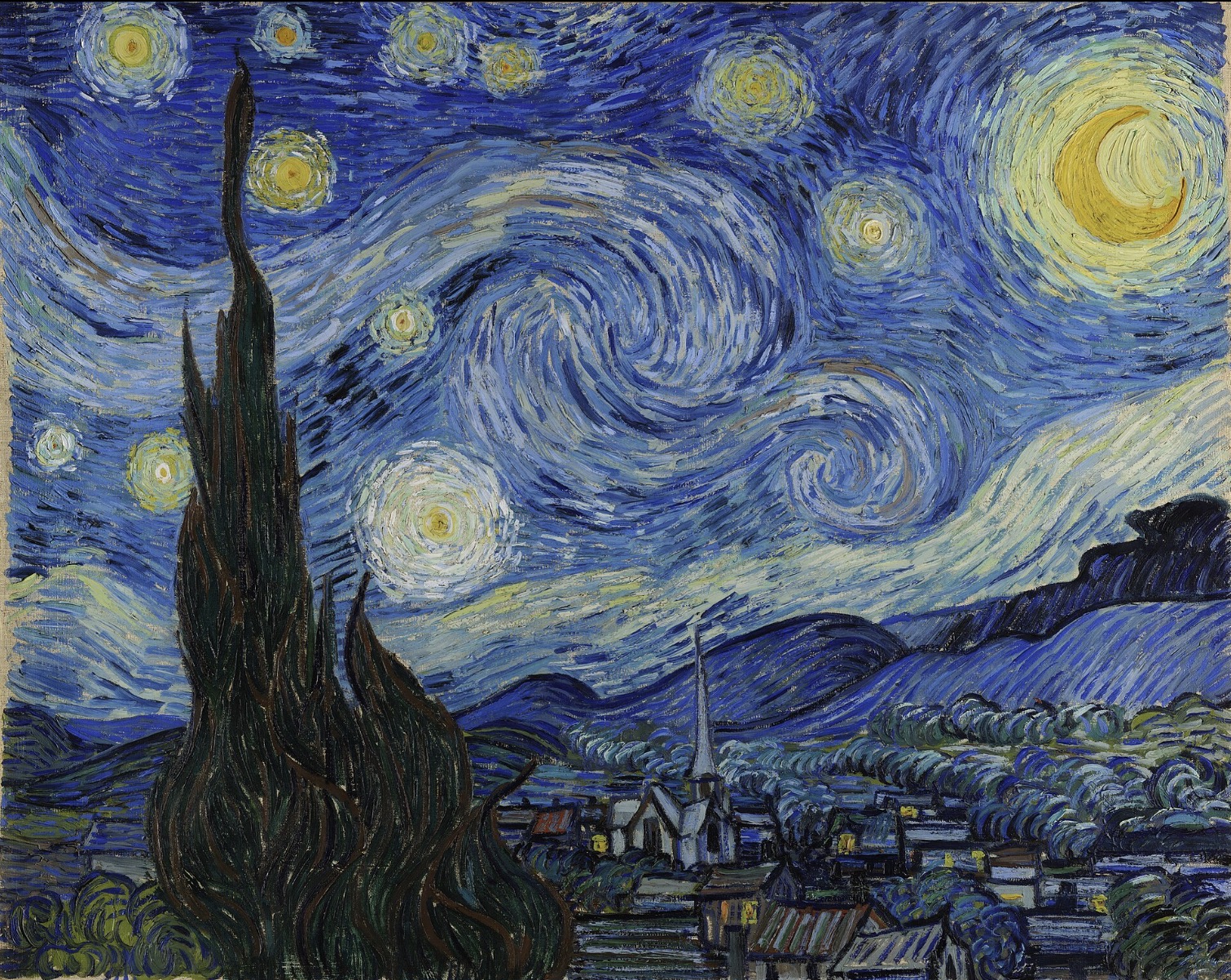 <p>Starry Night, Vincent Van Gogh</p>