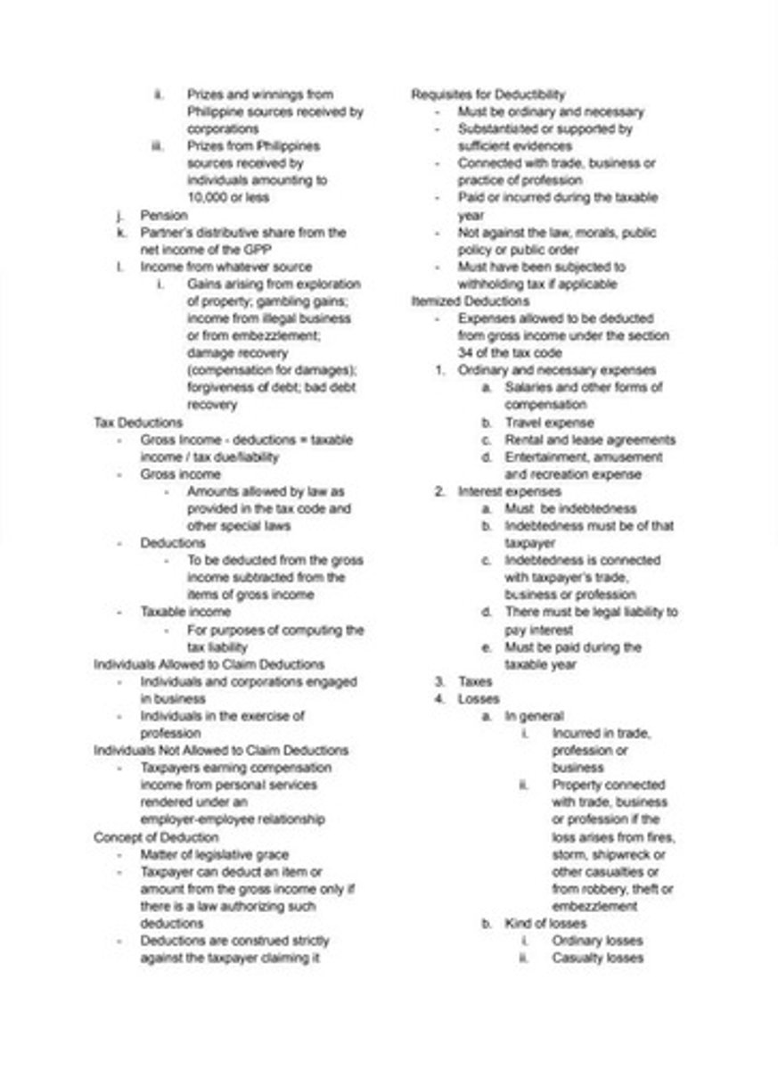 <p>Compensation for damages; forgiveness of debt; bad debt recovery</p>