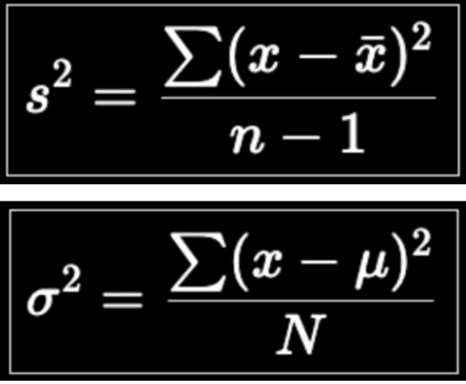 <p>variance</p>