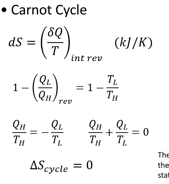 <p>The carnot cycle returns to its origianl state in reversible process; therfore entropy is a state function that returns to the original state. </p>