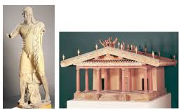 <p>Temple of Minerva and sculpture of Apollo</p>