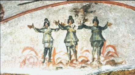 <p>Catacomb of Priscilla, frescoes, 3rd c.</p>