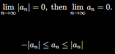 <ol><li><p>Use limit laws as a function of f(x).</p><ol><li><p>Like Limit Laws, L'Hôpital's Rule, and Intermediate Forms</p></li></ol></li><li><p>Squeeze Theorem. ALso Check for alternation to use </p></li></ol><p></p>