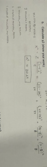 <p>3 degrees of freedom, p-value = < 0.005 </p>