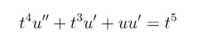 <p>What’s the order of the following ODE and why</p>