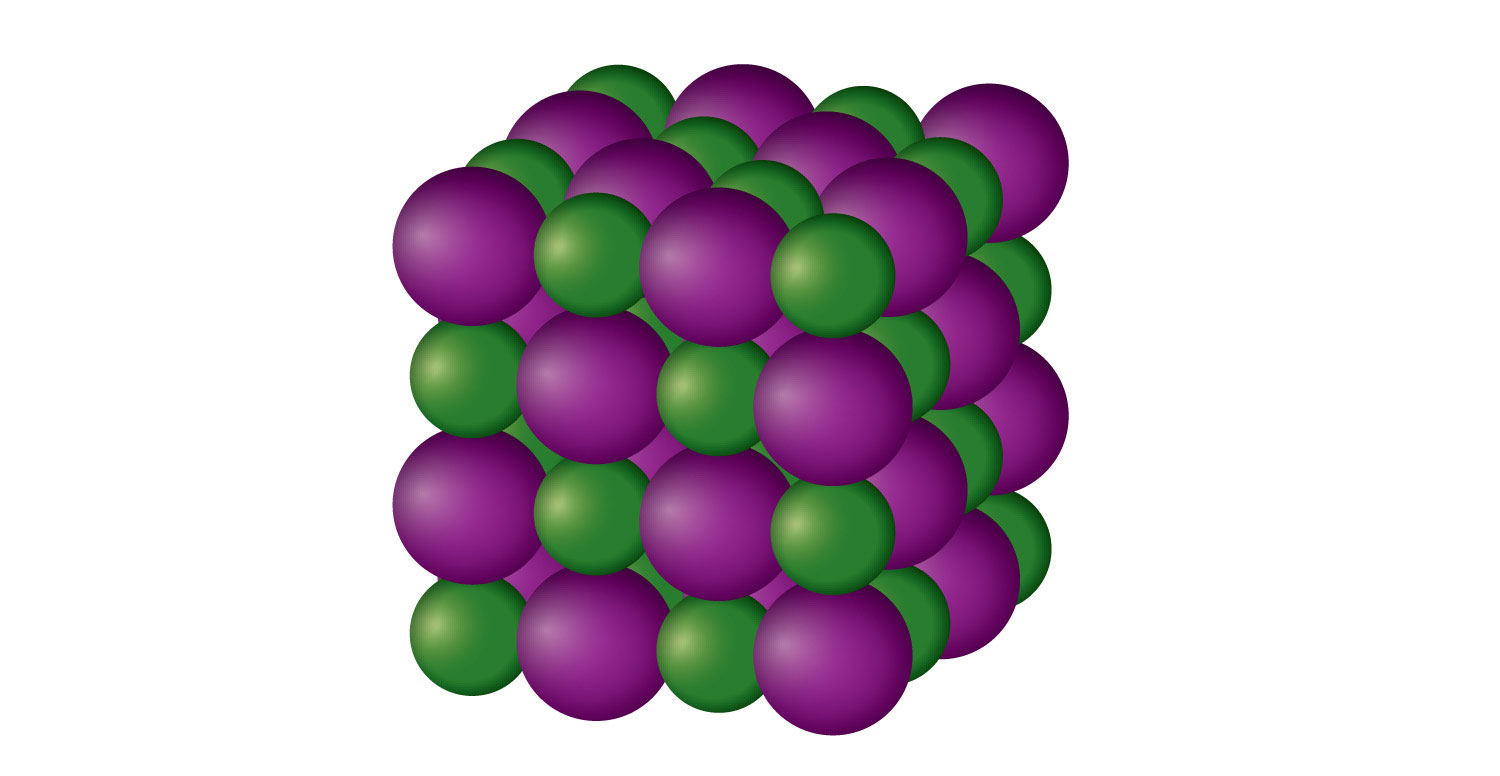 <p>A state of matter characterized by firm shape and volume, often shown with an image of a cube or solid object.</p>