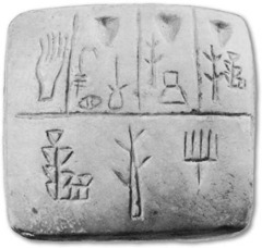 <p>The earliest forms of writing in which pictures represent words or ideas.</p>