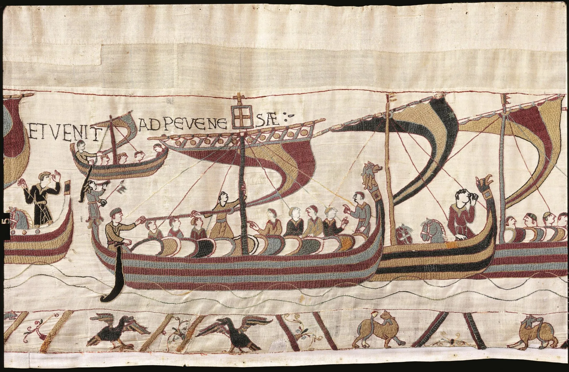 <p>Bayeux Tapestry (c. 1070-80) </p>