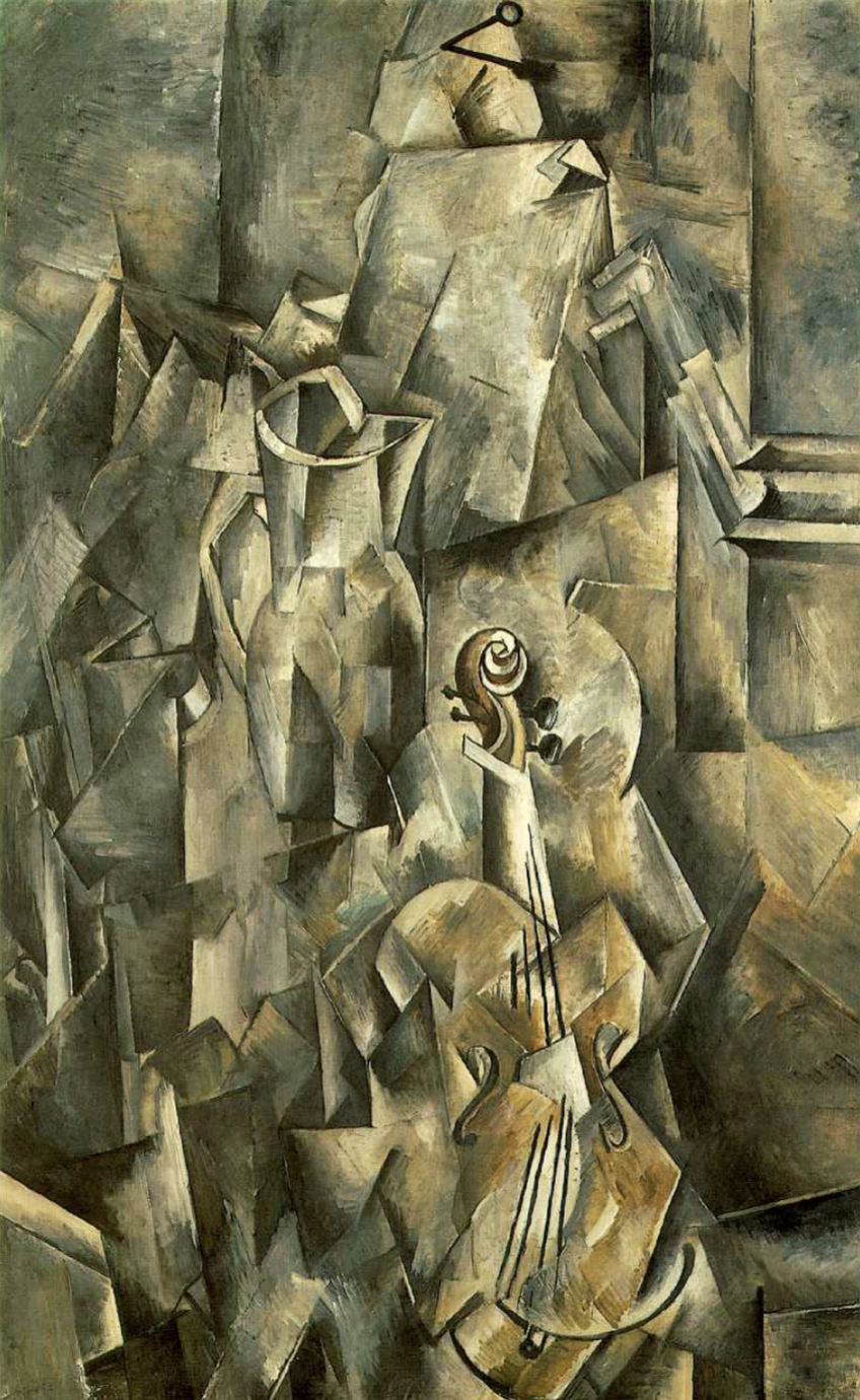 <p>Georges Braque (Violin and Palette) 1909-10</p>