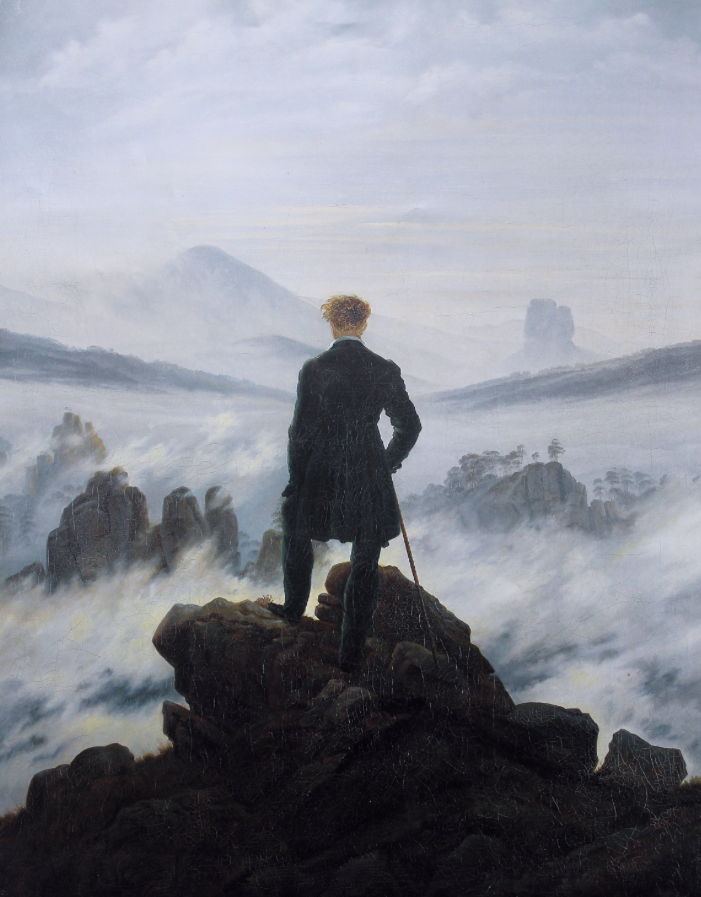 <p>Caspar David Friedrich: Walker on a Sea of Clouds </p>