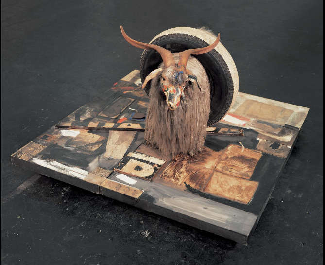 <p>Robert Rauschenberg, Monogram, 1955-9</p>