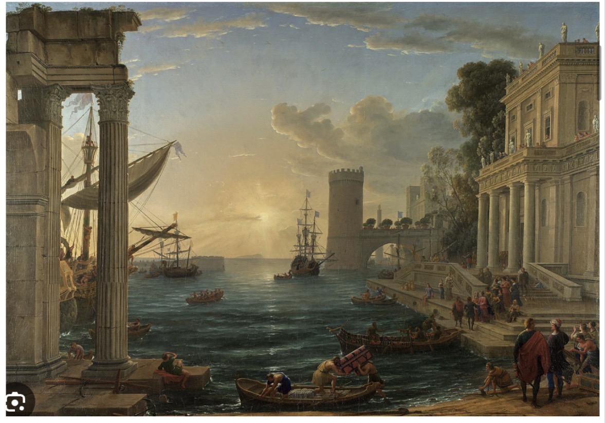 <ul><li><p><span>Claude, Embarkation of the Queen of Sheba, 1648</span></p></li></ul><p></p>