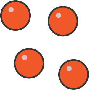 <p>The particles are spread out with almost no force of attraction between</p>