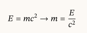 <p>E=mc2</p>