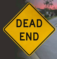 <p>Approaching Dead End</p>