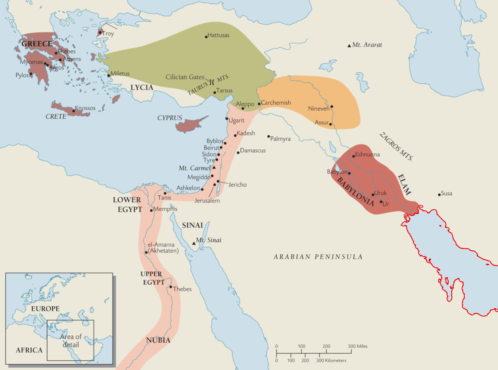 <p>The red selected body of water in this map is the</p>