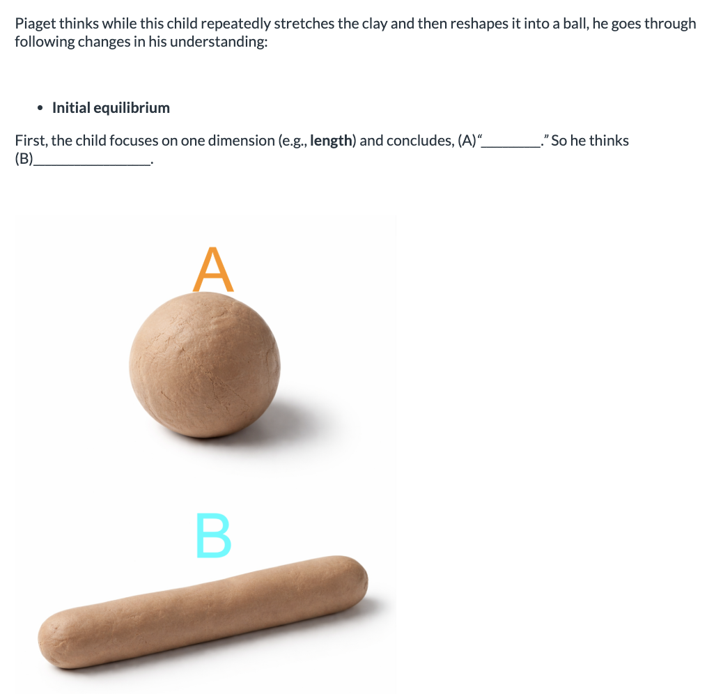 <ol><li><p>A: <span>Longer means more, B: B has more than A</span></p></li><li><p><span>A: B has more than A, B: </span>Longer means more</p></li></ol><p></p>