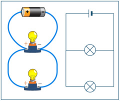 <p>Components connected in parallel have the same potential difference across each component. The total current is equal to the sum of the currents flowing through each component.</p>