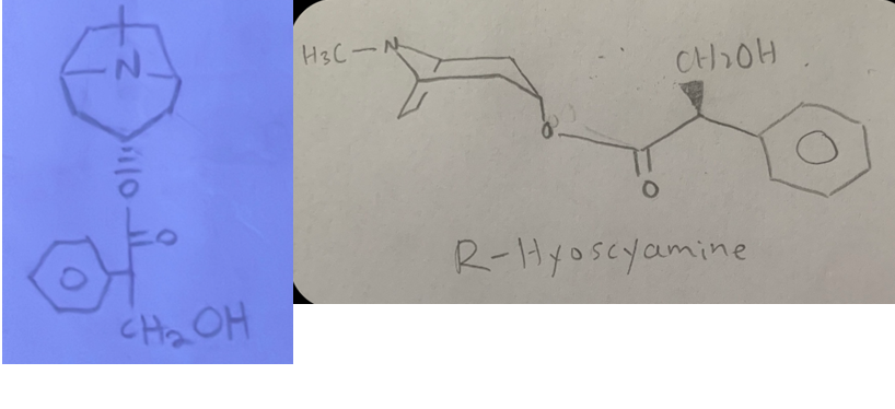 <p>Difference: R configuration is a 3D configuration</p>