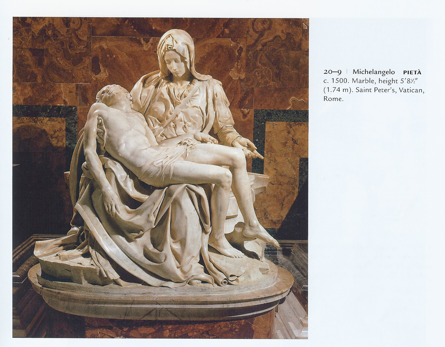 <p>Name of artist, art, and years completed</p>