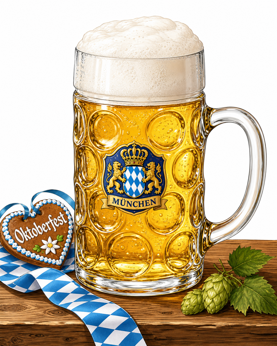 <p>Ein grosses Bier, bitte.</p>