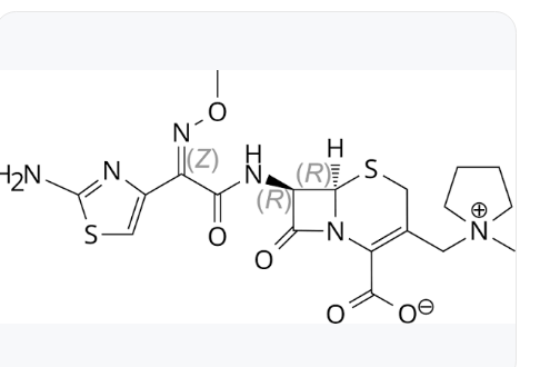 <p>4th generation cephalosporin with broad spectrum.</p>