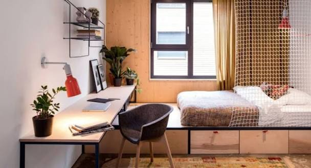 <p>de studentenkamer</p>