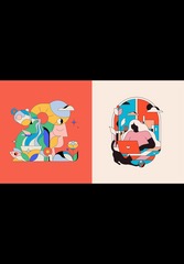 <p>The artwork shown is MOST likely created using:</p>