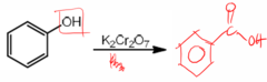 <p>What is the product of the reaction of benzyl alcohol with KMnO4/H3O+? </p><p>A. benzoic acid </p><p>B. benzaldehyde </p><p>C. benzyl chloride </p><p>D. benzophenone</p>