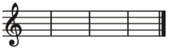 <p>The space between two Bar lines where music is written. How many beats is determined by the Time Signature.</p>