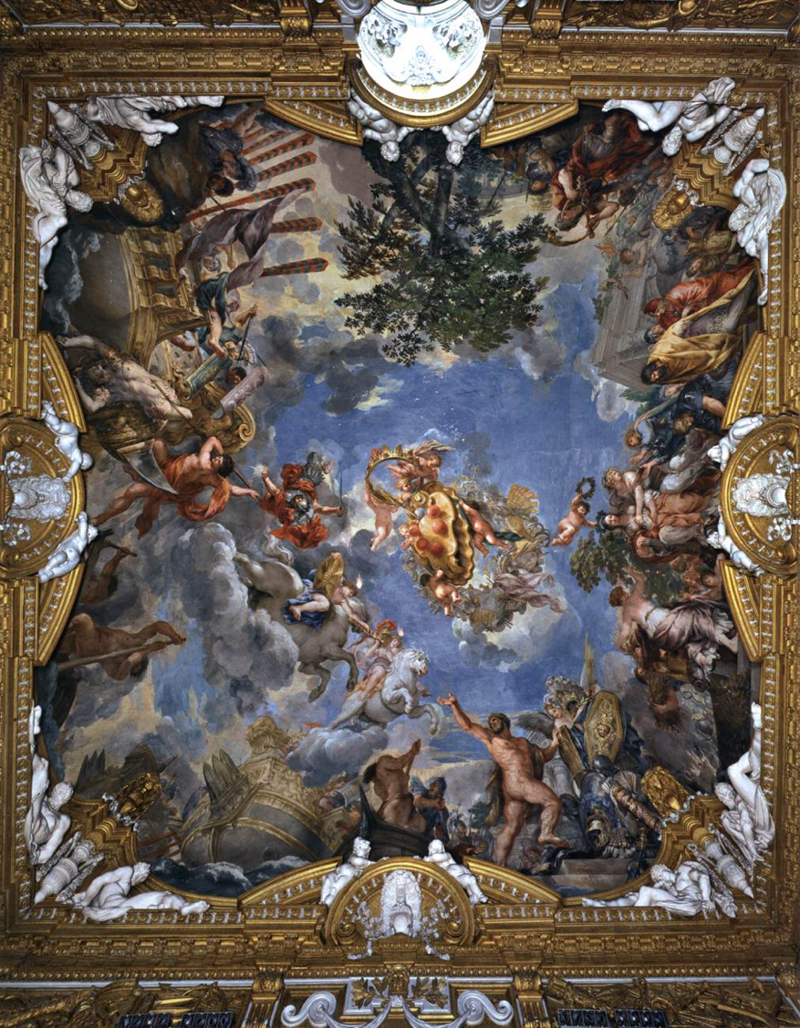 <p>A bolygók termei, Palazzo Pitti, Firenze, Pietro da Cortona</p>