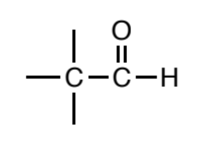 <p>a carbonyl (C=O) where a hydrogen is attached to one side of the carbonyl carbon and the other side is hydrogen (for the special case of formaldehyde) or carbon.</p>