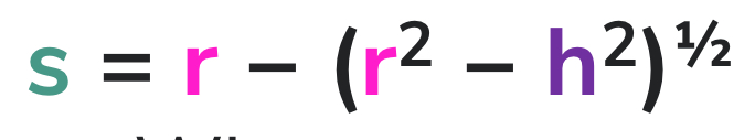 <ul><li><p>Corneal curvature (radius of curvature in equation)</p></li><li><p>HVID (chord diameter in equation)</p></li><li><p>Asphericity</p></li></ul><p></p>