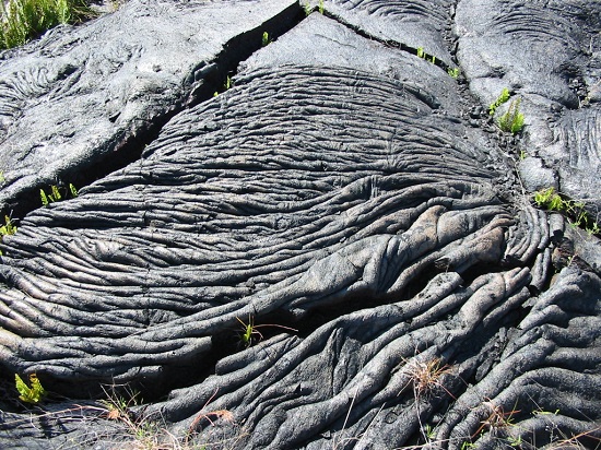 <p>resembles a twisted or ropey texture </p>
